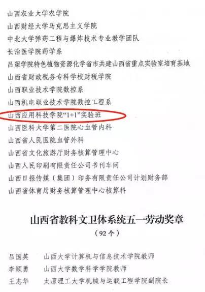 喜报 | 我校获山西省教科文卫体个人及团体表彰