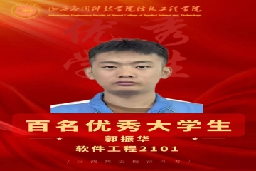 榜样的力量 | 百名优秀大学生事迹——郭振华