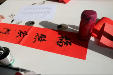 寒假“返家乡”社会实践 | 喜迎新年写春联，情暖社区送祝福