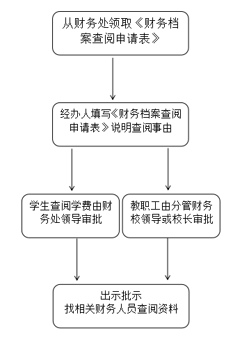 财务档案查阅流程