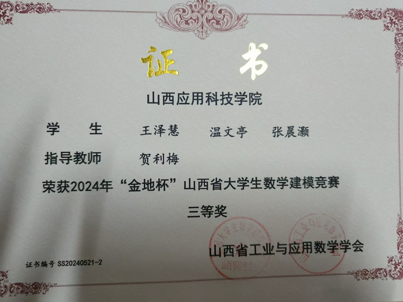张晨灏 金地杯